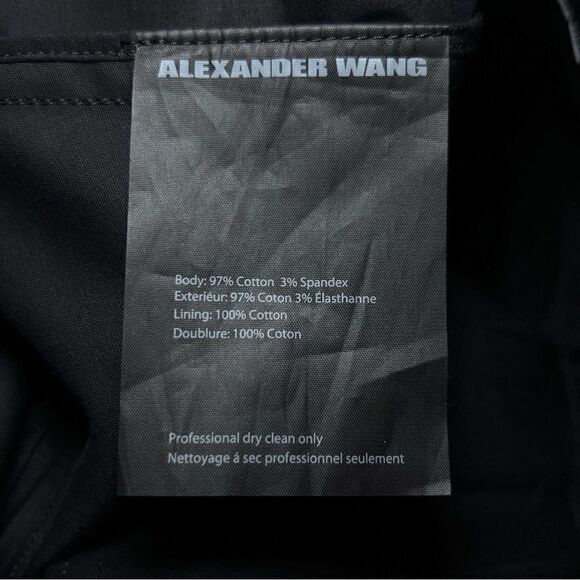 Alexander Wang High Waist Tapered Trouser in Black - Picture 5 of 5